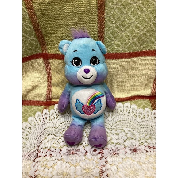 Care Bear Lot 9 inch Bean Bag Plush Togetherness Bear Cheer Funshine Rainbow - Picture 6 of 9